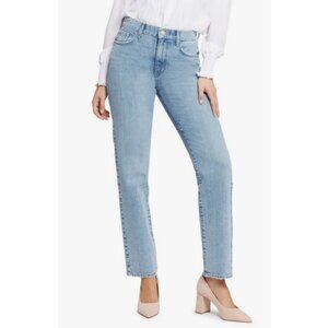 💕NYDJ💕 Brooke High Waist Loose Straight Leg Jeans ~ Haley Blue 24/25 NWT